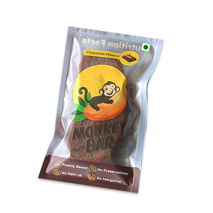Monkey Bar with Chocolate filling (eggless)