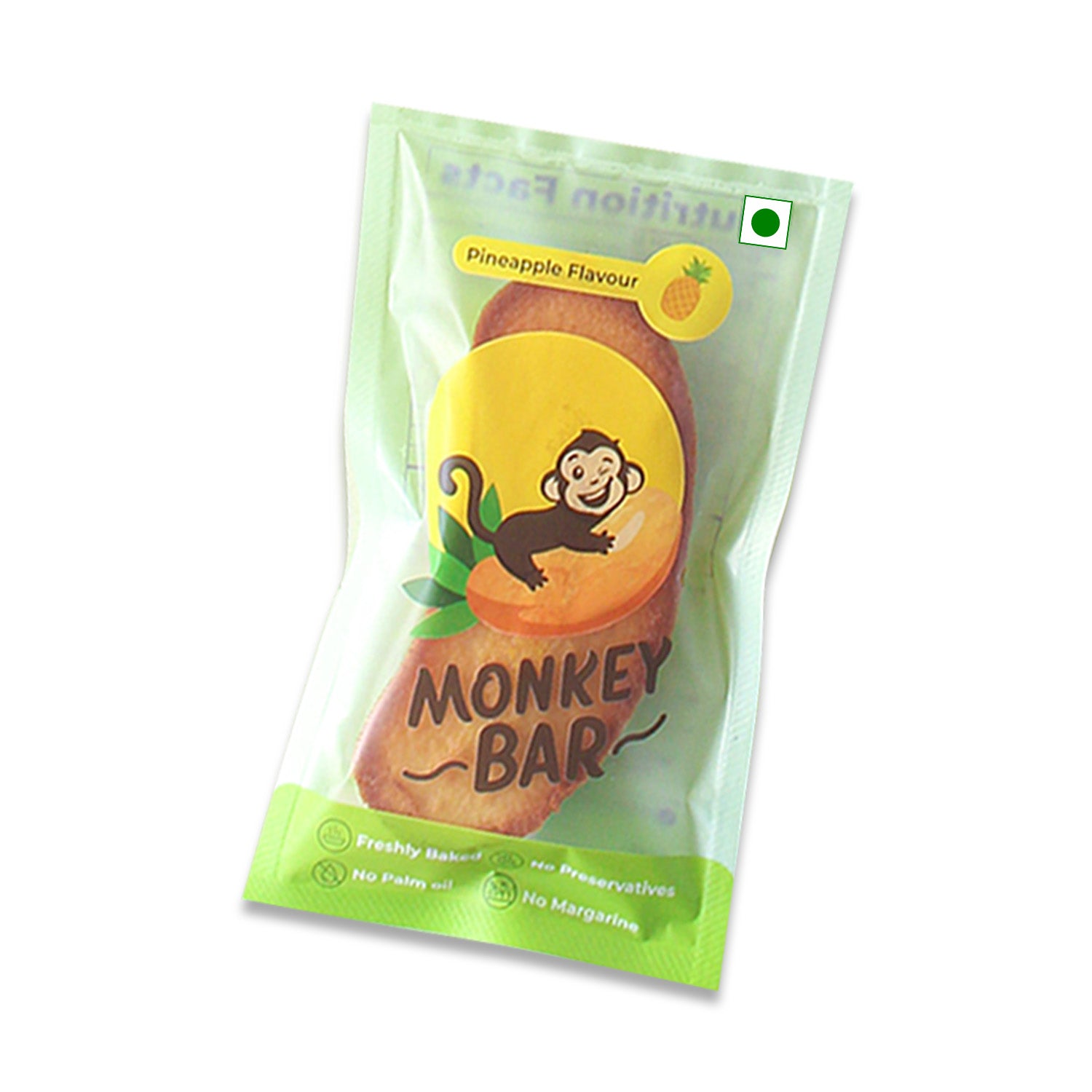 Monkey Bar with Pineapple filling (eggless)