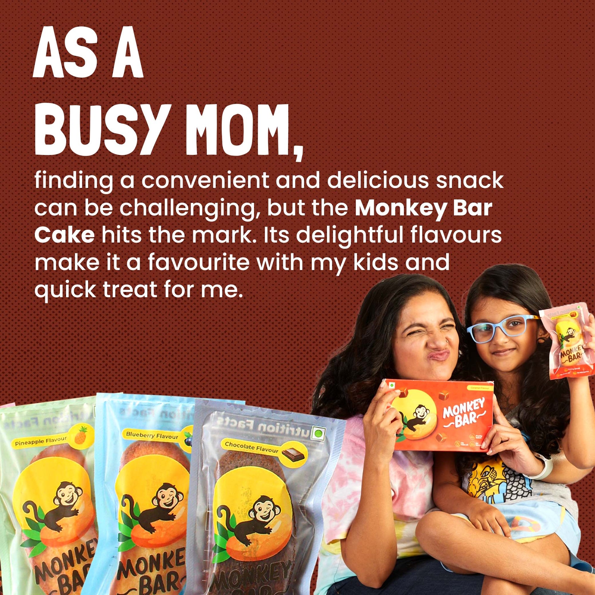 Monkey Bar with Chocolate filling (eggless)